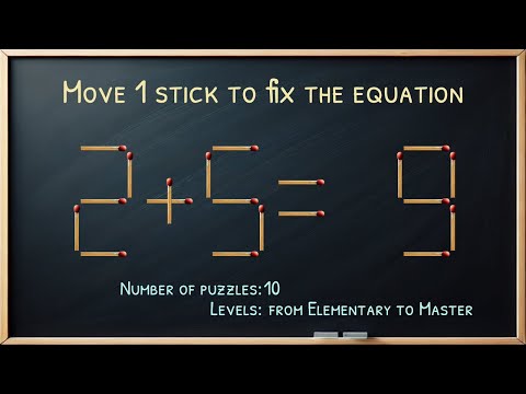 Matchstick Brain Teaser: Move One Stick to Fix