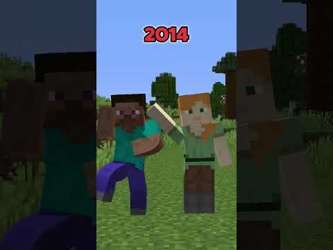 2024 VS 2014 MINECRAFT #shortsfeed #viralshort #minecraftshorts #minecraftanimation #gamerfleet