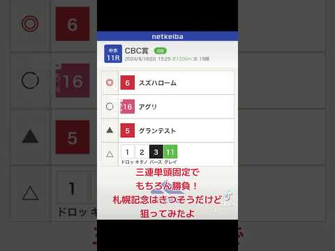 競馬予想 #競馬予想 #競馬予想動画 #競馬 #札幌記念 #cbc賞