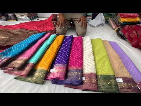 Chickpet Bangalore Wholesale Sarees 😱 Single Saree Courier Available