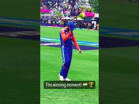 2024 T20 wc winning moment #india #cricket #2024t20worldcup