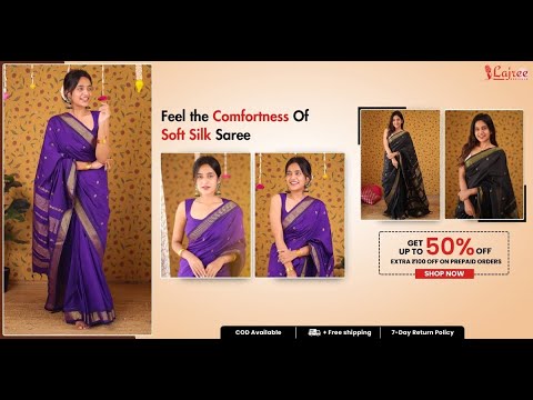 ✨ Feel the Comfort of Soft Silk Saree Collection | Lajreedesigner ✨