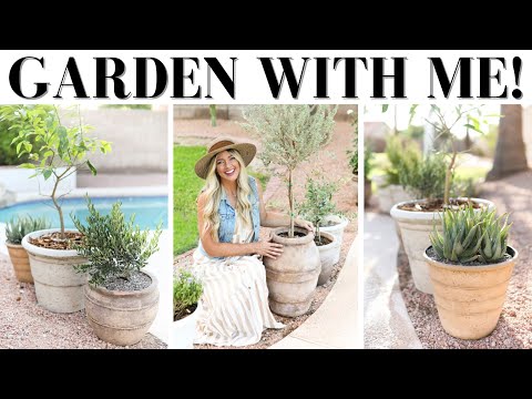 A DAY IN THE GARDEN || PLANT SHOPPING || CREATING A RUSTIC CONTAINER GARDEN || GARDEN VLOG