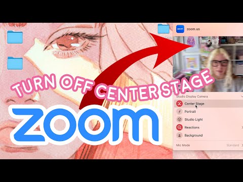 Turn off "Center Stage" camera face tracking on Zoom on desktop