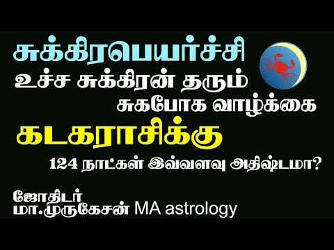 KADAGAM கடகம் சுக்கிரபெயர்ச்சி பலன் 2025 astrotvadidhiyan