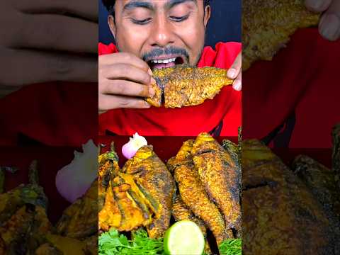 Spicy Whole Fish Fry Eating #asmr #mukbang #reelsvideo #shortvideo #food #eating #viralvideo #reels