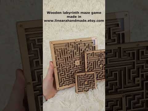 Discover Our Handmade Wooden Labyrinth Game: The Perfect Easter Gift for Kids!