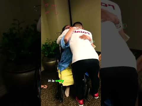 He came home from deployment to surprise his mother at hospital #shorts