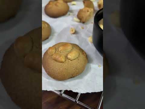 3 Ingredients Peanut Cookies Recipe | Eggless Cookies | Easy, Quick, Cookies at Home #shorts