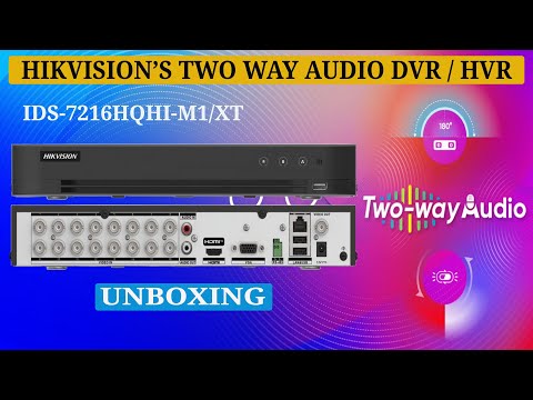 Unboxing the iDS-7216HQHI-M1/XT AcuSense DVR: 16-Channel Surveillance with Two-Way Audio!