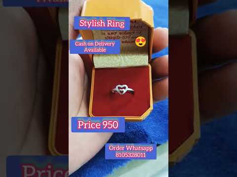 Simple and Stylish Silver Ring 💍 For Girls | Valentine's ❤️  Special Design Silver Ring For Girls |