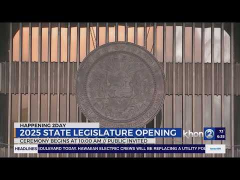 Hawaii State Legislature commences 2025 session -- Senate Assistant Majority Whip Jarrett Keohokalol