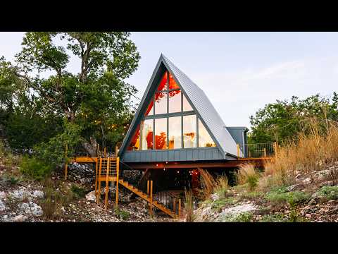 Floating Aframe Airbnb! // On Top of Dried River Bed!