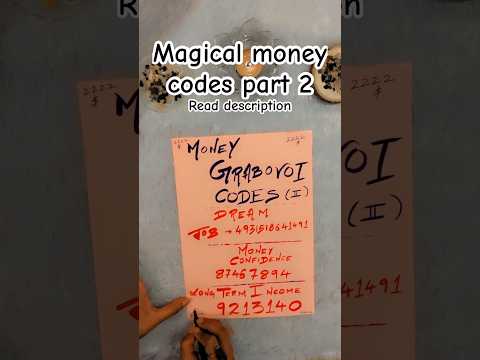 Money codes part 2 #money #trending #shorts