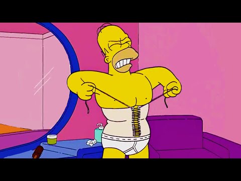 The Simpsons, Dad's Way To Lose Weight! The Simpsons 2024 - Best moments