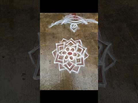 daily rangoli #2024rangoli #vasalkolam #simplerangoli #rangolidesigns #flowerkolam #kolam #shorts