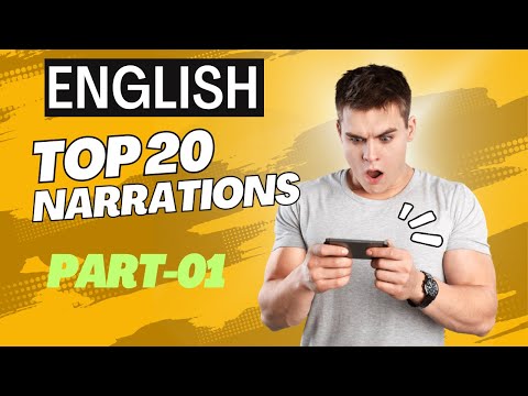 English  | Narration | Part-01 | 20 PYQs | SSC Bank WBCS WBPSC Others