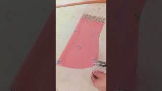 Kurti sleeves cutting ✂️ Trick #youtubeshorts #sewingpatterns #youtubeshortsindia #sewingtutorials