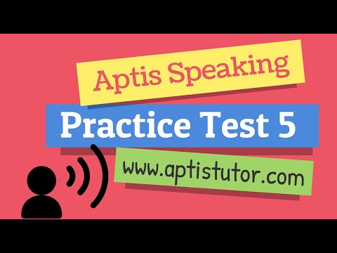 Aptis ESOL Speaking Practice Test 5 / Examen de Práctica 5