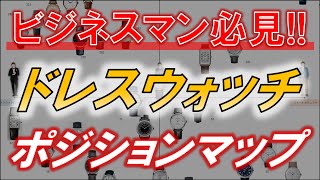 ビジネスマン必見！おすすめドレスウォッチ26本の選び方とポジションマップ〜パテックフィリップからセイコーまで総まとめ〜