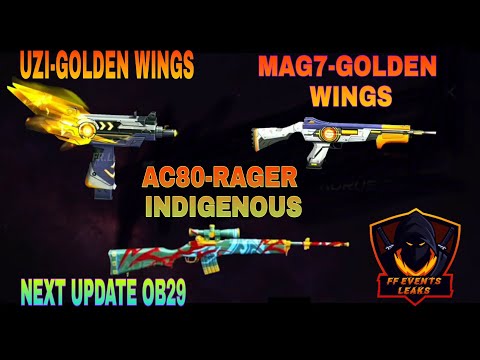 NEXT LEGENDARY GUN SKIN AFTER OB29 👽| UZI , MAG7 (GOLDEN WINGS) & AC80 |#newgunskin #newevogunskin