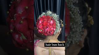 Hair bun hack🤗|#hairbunhack #hairbun