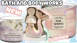 BATH AND BODY WORKS SPRING 2022 BATHANDBODYWORKS NEW SPRING CANDLES PINK SHORES AND MORE