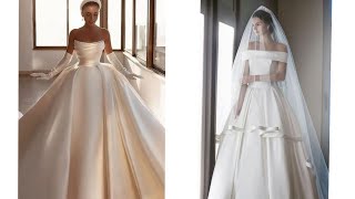 Most captivating & attractive collection of satin cinderella bridal dresses # wedding special