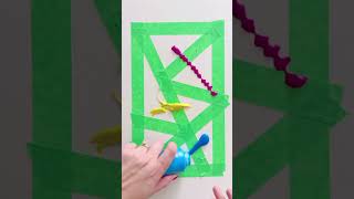 Quick easy stained glass craft for kids and toddlers! #kidsactivities #kidsart #kidsvideo #kids #art