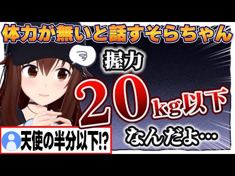 そらちゃんの握力、20kg以下だった【ときのそら/ホロライブ/切り抜き】