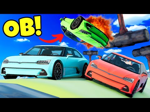 Watching My Friends Cars Get DESTROYED By Hammers in BeamNG Drive Mods!