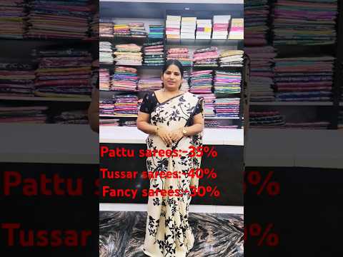 DISCOUNT SALE ON ALL VARIETIES||SRI MANASA SAREES ANANTAPUR||#saree #trending#pattu#tissuesilksaree