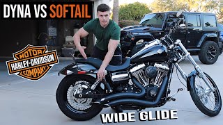 Dyna VS Softail Comparison...My First Harley