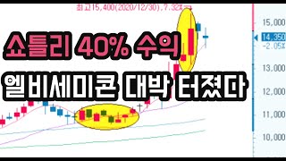 엘비세미콘 40% 수익인증 쇼틀리의 주식투자 수익내는 비결은?