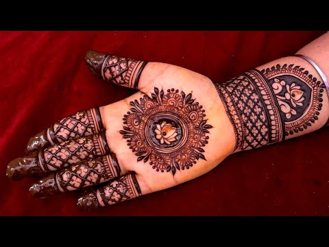 Simple mandala mehndi design | new front hand mehndi design | easy & simple mehndi design | mehndi