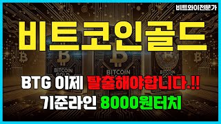 비트코인골드-비트코인골드 현재 8000원지지테스트!!! 탈출방법공개 #비트코인골드 #비트코인골드분석 #비트코인골드목표가