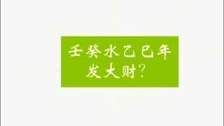 壬癸水2025乙巳年会发？