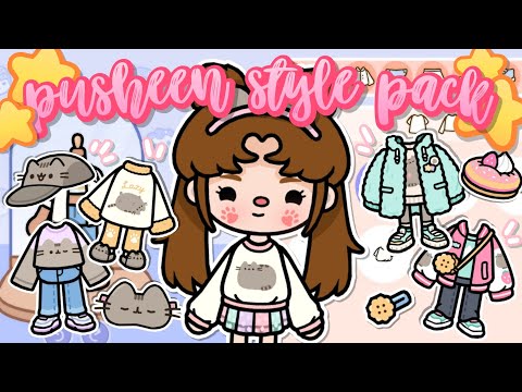 🎀 PUSHEEN STYLE PACK OUT NOW!! new clothes and accessories out now || toca boca world new update 🌈⚡