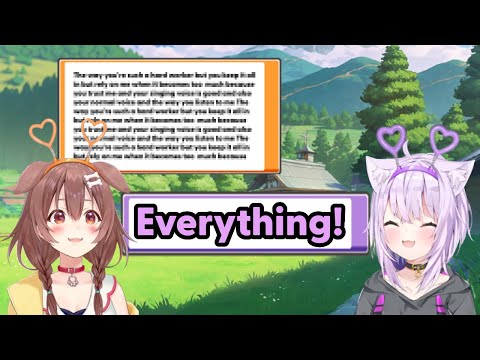 Korone and Okayu say what they love about each other【Hololive】