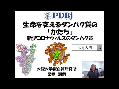 Shapes of proteins in living things – Molecules of COVID-19 生命を支えるタンパク質の形 －新型コロナウィルスのタンパク質 - (5 min)