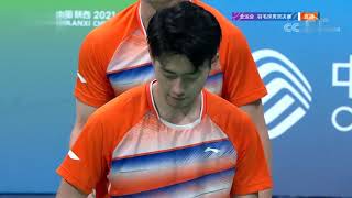 Badminton men's doubles final：LiJunhui/LiuYuchen VS ZhouHaodong/WangXu，China全运会羽毛球男双决赛：李俊慧刘雨辰VS周昊东王昶