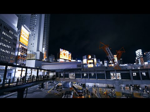 City Ambience Sound around Shibuya Station | For Sleeping, Working