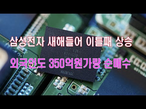 삼성전자 새해들어 이틀째 상승…외국인도 350억원가량 순매수