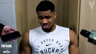 Giannis Antetokounmpo Postgame Media Availability | 03.11.25