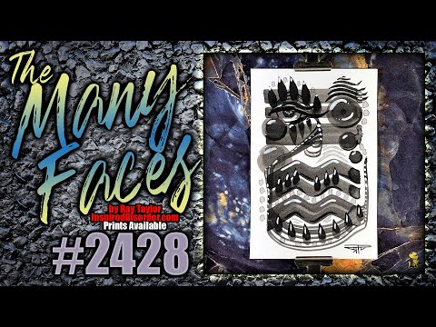 #2428 The Many Faces 2024 Collection: Ink Painting Process Timelapse with Ray Taylor