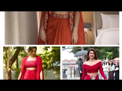 How to perfect sharara saree look for wedding ll sharara style saree designs#sharara#viral