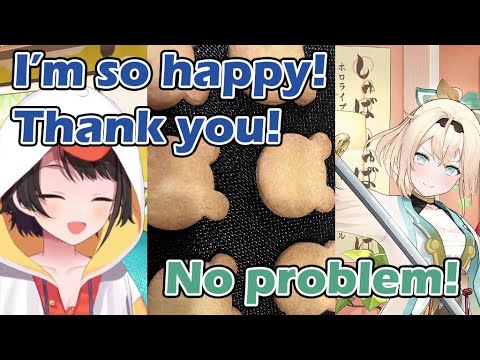 Iroha's Uber Gozaru delivers cookies and pudding for Subaru's birthday [hololive/ENG Sub]