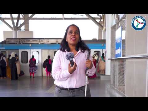 World Braille day || Hyderabad Metro ||  Braille tactile tiles