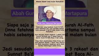 Abah Guru Sekumpul, Amalan Sebelum Ramadhan. #gurusekumpul #gurusekumpulmartapura #ramadhan