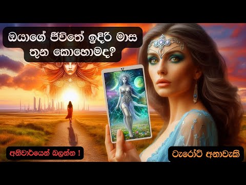 ඔයාගේ ජීවිතේ ඉදිරි මාස තුන කොහොමද?🤫💫 Sinhala Tarot Predictions 😍